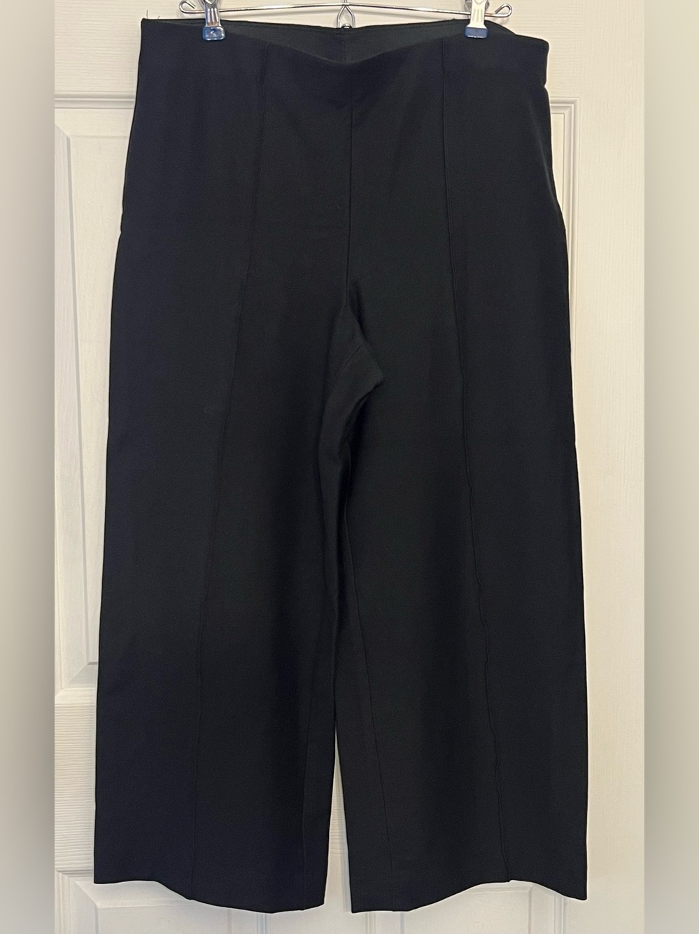 Anne Klein Women's Wide Leg Ankle Pants  in Black